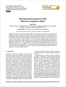 Theoretical infrared spectra of OH defects in corundum (α-Al₂O₃)